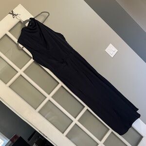 Elegant Navy Blue Maxi Dress